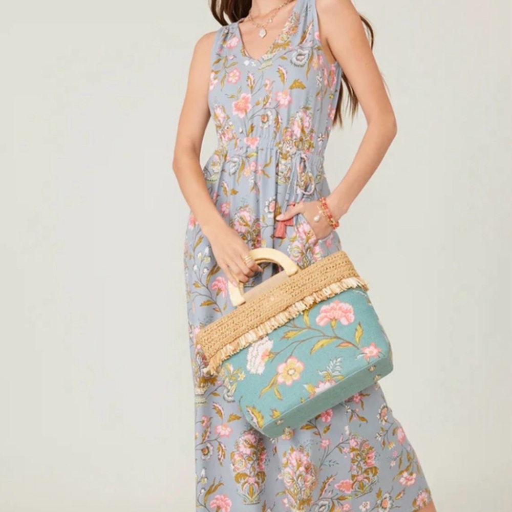 Leana maxi dress Jane jardinere blue L - Picture 3 of 3